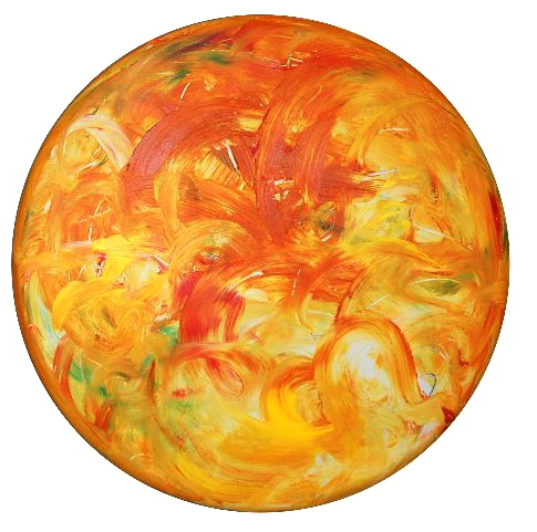 2011.0056, acrylic on canvas, 36 in diameter