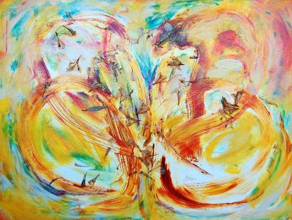 Recent Rhythms V, 2011.0034, acrylic on canvas 30x40